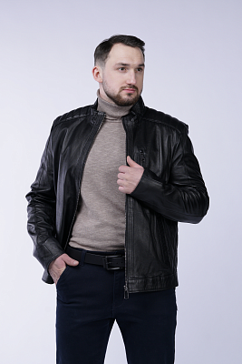 Фото товара Куртка кожа муж. 1009 2819 ZIG, черный